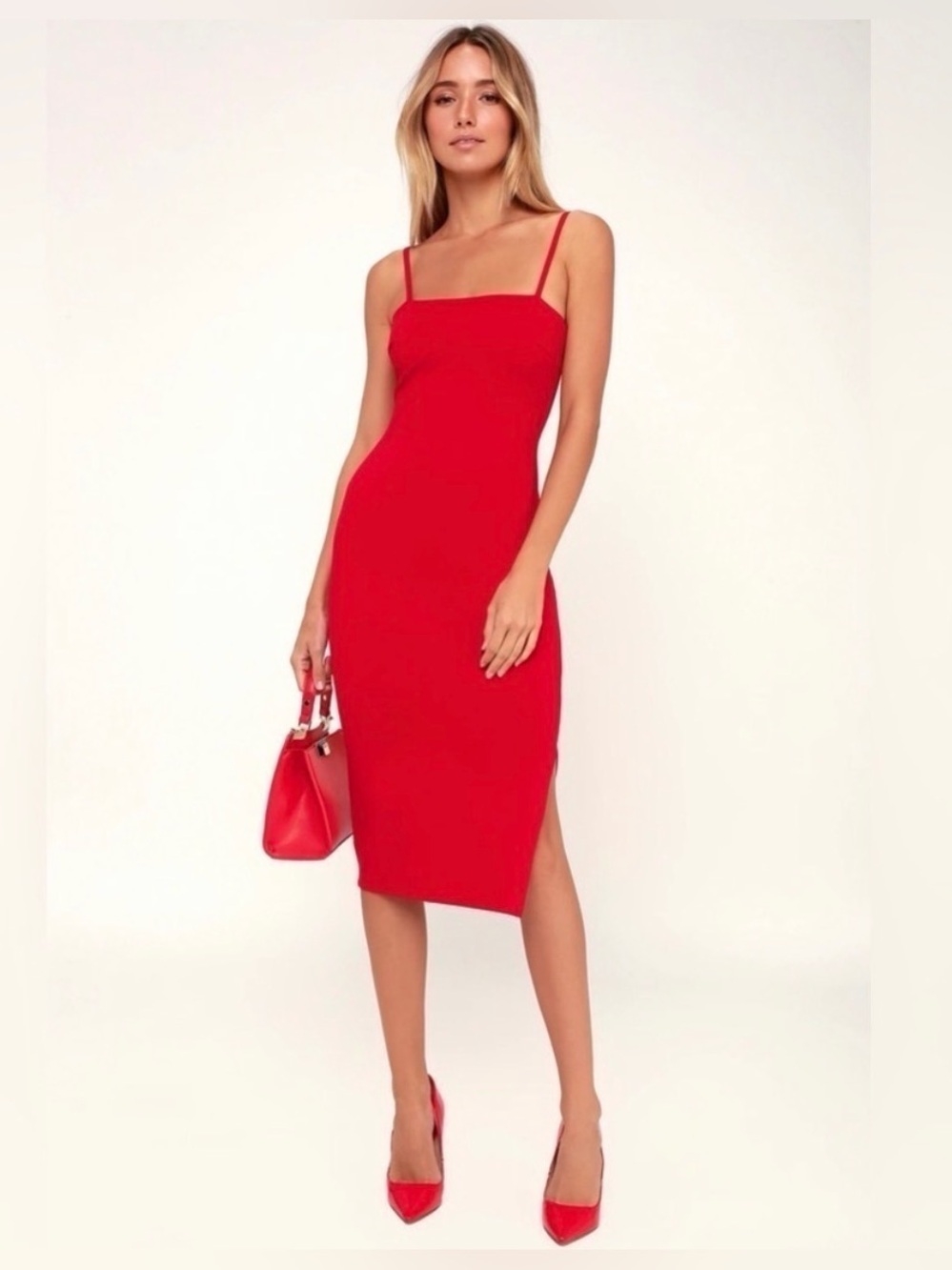 Lulus Paulina Bodycon Red Midi
Dress size Large